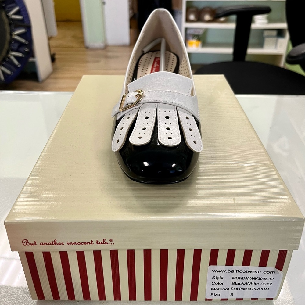 Bait Monday Black and White Shoes
